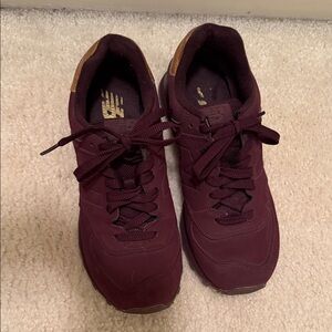 New Balance WL 574 MTB Bronze and Maroon Sneakers